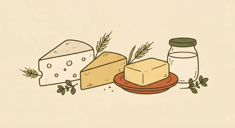 Ilustración categoría Lácteos